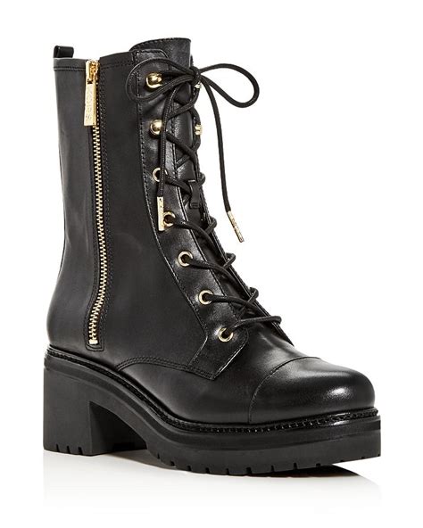 michael kors combat boots women